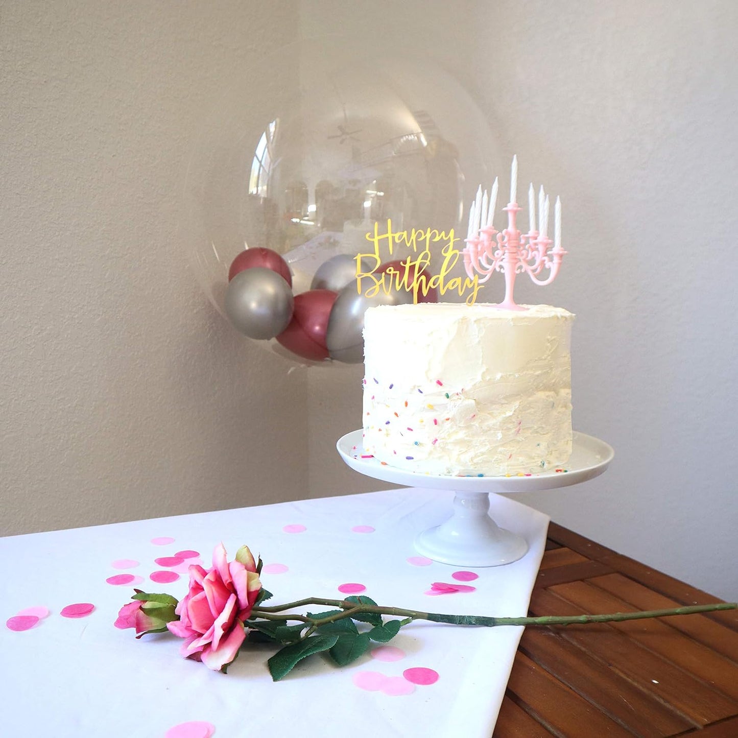 Luxury Birthday Candle Set | Elegant Cake Toppers & Holders for Parties and Proposals - infinityexculsivestore.com