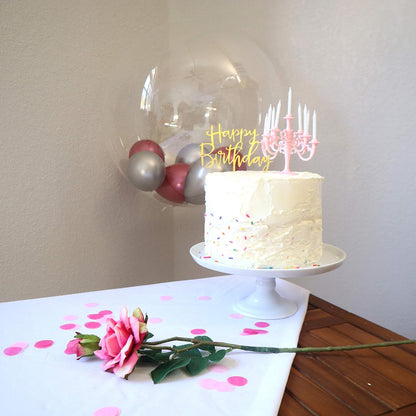 Luxury Birthday Candle Set | Elegant Cake Toppers & Holders for Parties and Proposals - infinityexculsivestore.com