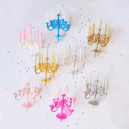 Luxury Birthday Candle Set | Elegant Cake Toppers & Holders for Parties and Proposals - infinityexculsivestore.com