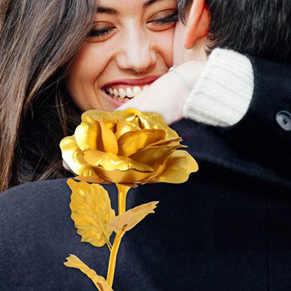 Luxury Decorative Gold Plated Artificial Golden Rose with Premium Box - infinityexculsivestore.com