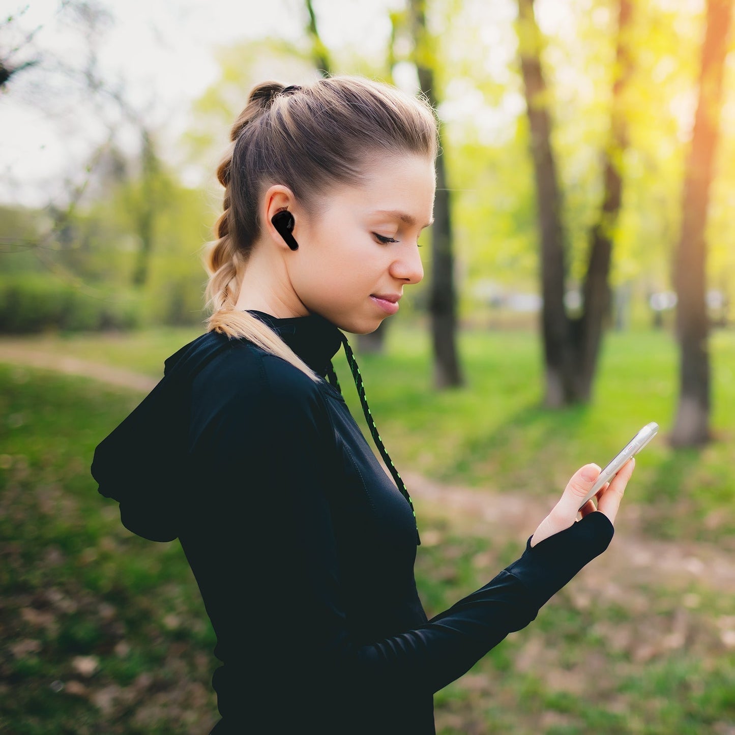 M12 Max Wireless Earbuds, Black Touch Control Bluetooth - infinityexculsivestore.com