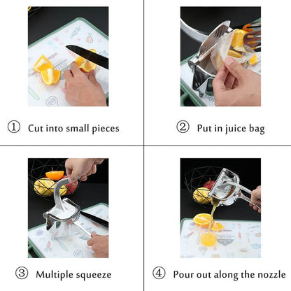 MANUAL ALUMINIUM METAL FRUIT PRESS JUICER ( BROWN BOX ) - infinityexculsivestore.com