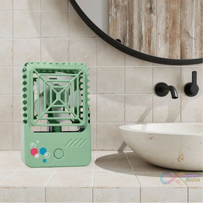 MINI DESKTOP FAN RECHARGEABLE TABLE FAN HANDHELD FAN USB FAN DESK FAN COOLING FAN FOR HOME , OFFICE , CAR, & MULTI USE FAN (Battery Not Include) - infinityexculsivestore.com