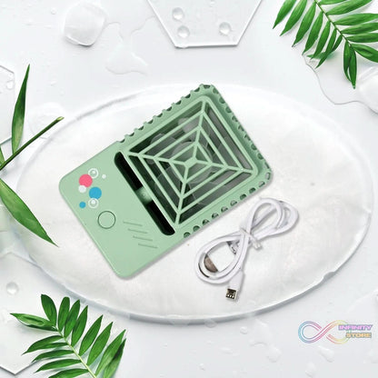 MINI DESKTOP FAN RECHARGEABLE TABLE FAN HANDHELD FAN USB FAN DESK FAN COOLING FAN FOR HOME , OFFICE , CAR, & MULTI USE FAN (Battery Not Include) - infinityexculsivestore.com