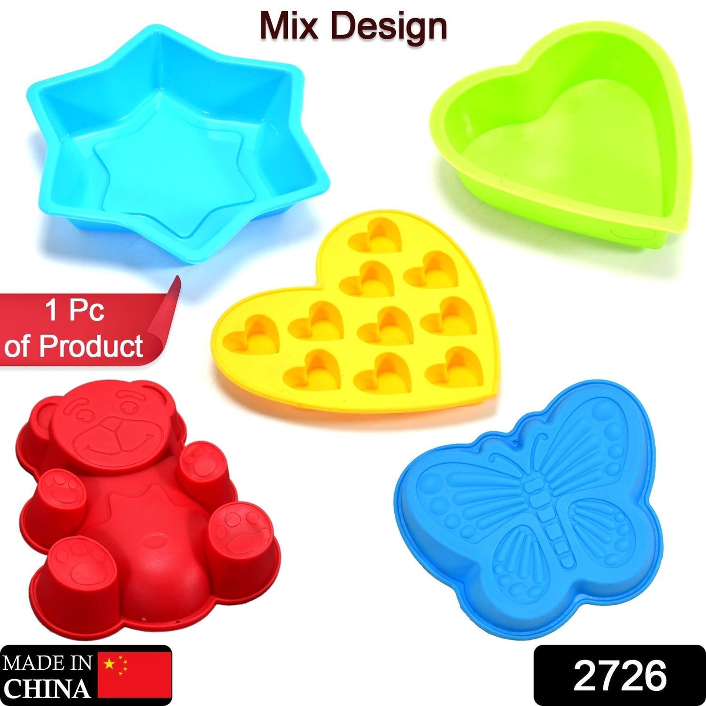 MIX SHAPE CAKE CUP LINERS I SILICONE BAKING CUPS - infinityexculsivestore.com