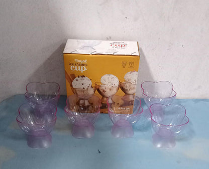 MODERN STYLE DESSERT & ICE CREAM BOWL PLASTIC 6PCS FOR HOME ,OFFICE,PARTY - infinityexculsivestore.com