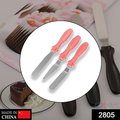 MULTI - FUNCTION STAINLESS STEEL CAKE ICING SPATULA FLAT ANGULAR TRIANGLE PALLET KNIFE SET - infinityexculsivestore.com