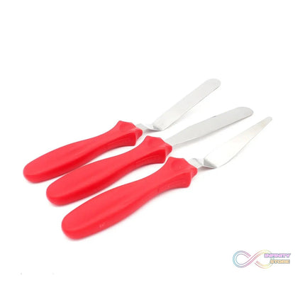 MULTI - FUNCTION STAINLESS STEEL CAKE ICING SPATULA FLAT ANGULAR TRIANGLE PALLET KNIFE SET - infinityexculsivestore.com