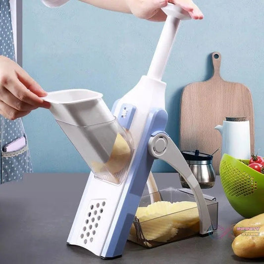 MULTI FUNCTIONAL TIME SAVING ADJUSTABLE HAND PRESS VEGETABLES CHOPPER - infinityexculsivestore.com
