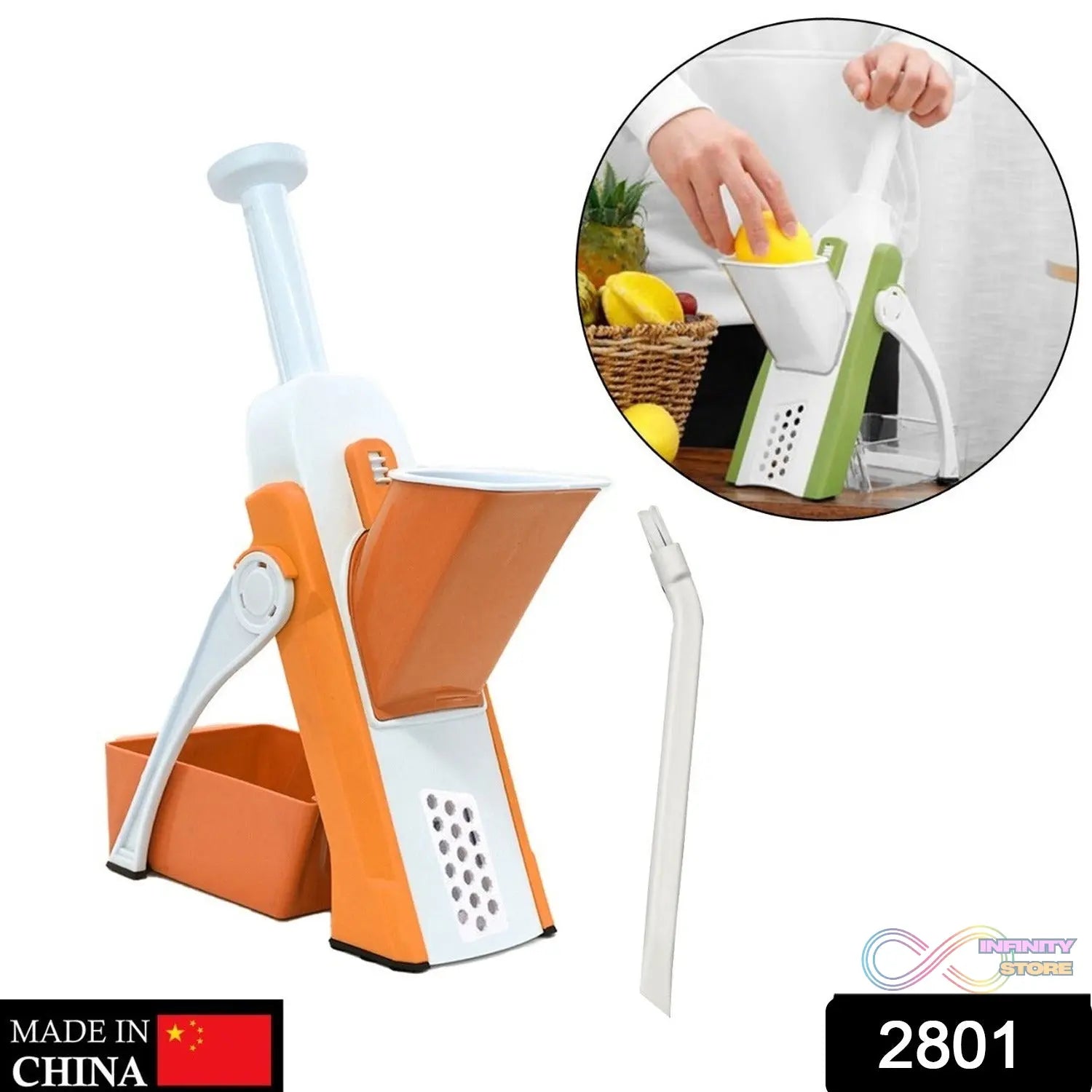 MULTI FUNCTIONAL TIME SAVING ADJUSTABLE HAND PRESS VEGETABLES CHOPPER - infinityexculsivestore.com