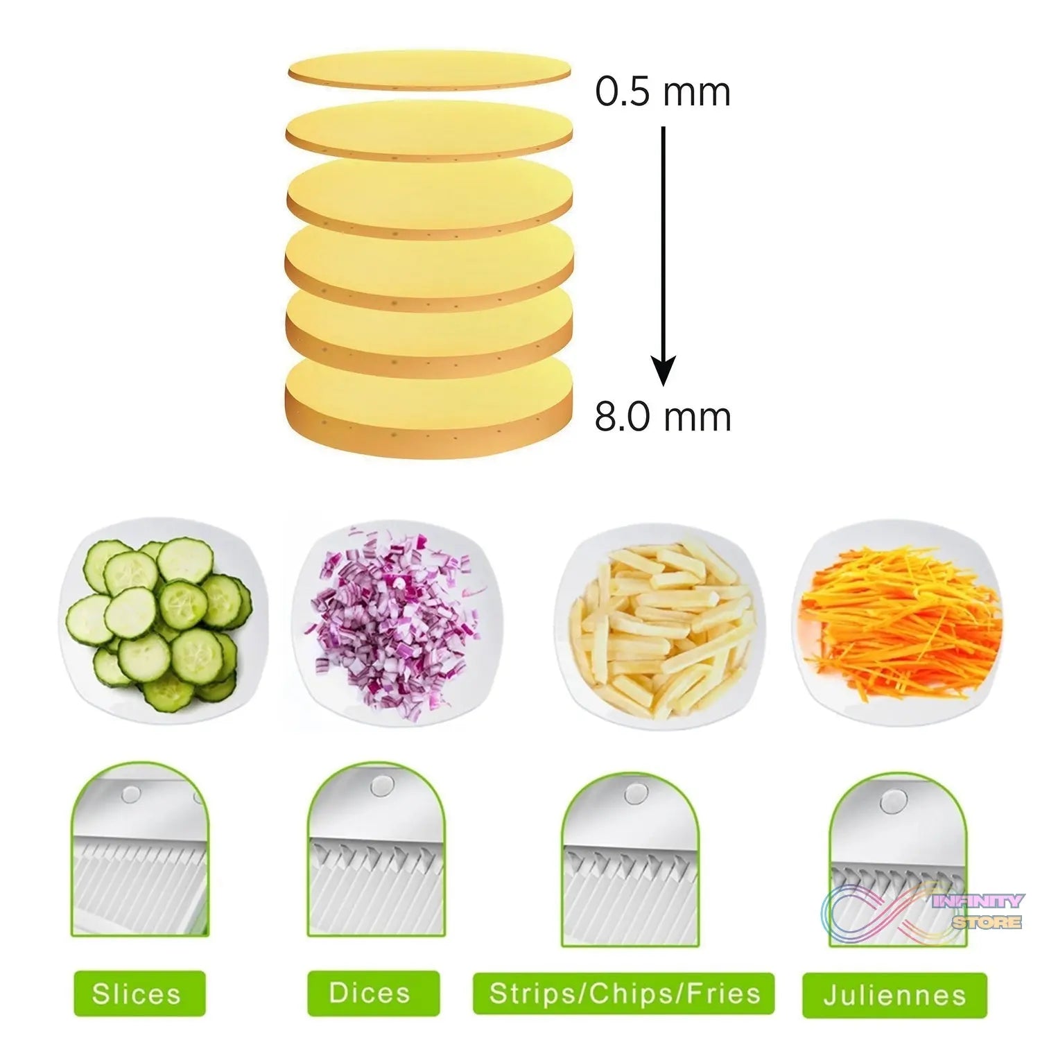 MULTI FUNCTIONAL TIME SAVING ADJUSTABLE HAND PRESS VEGETABLES CHOPPER - infinityexculsivestore.com