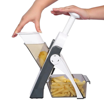 MULTI FUNCTIONAL TIME SAVING ADJUSTABLE HAND PRESS VEGETABLES CHOPPER - infinityexculsivestore.com