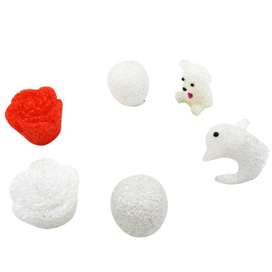 MULTI SHAPE SMALL LIGHT LAMPS LED SHAPE CRYSTAL NIGHT LIGHT LAMP (6 PC SET) - infinityexculsivestore.com