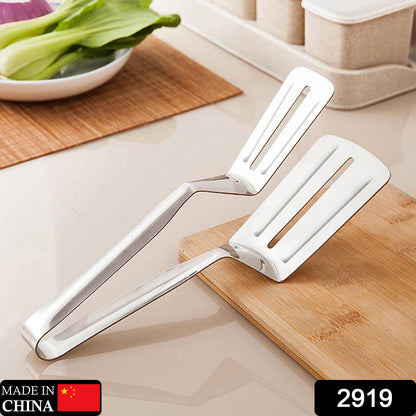MULTIFUNCTION COOKING SERVING TURNER FRYING FOOD TONG. STAINLESS STEEL STEAK CLIP CLAMP BBQ KITCHEN TONG. - infinityexculsivestore.com