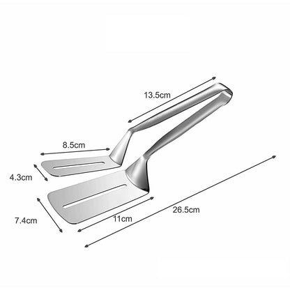 MULTIFUNCTION COOKING SERVING TURNER FRYING FOOD TONG. STAINLESS STEEL STEAK CLIP CLAMP BBQ KITCHEN TONG. - infinityexculsivestore.com