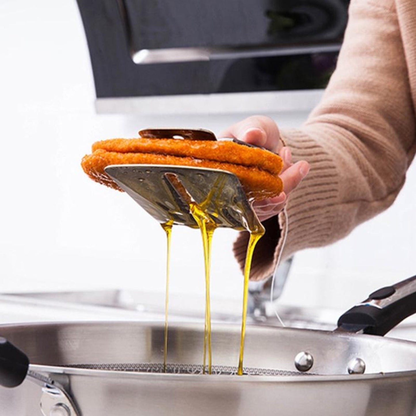 MULTIFUNCTION COOKING SERVING TURNER FRYING FOOD TONG. STAINLESS STEEL STEAK CLIP CLAMP BBQ KITCHEN TONG. - infinityexculsivestore.com