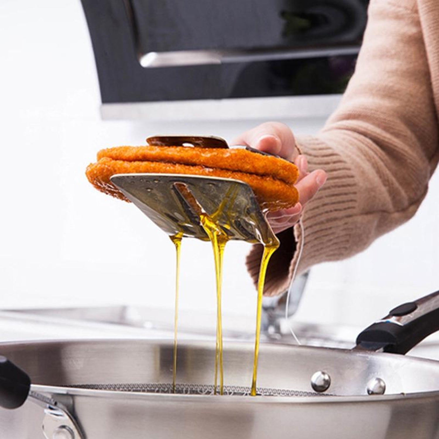 MULTIFUNCTION COOKING SERVING TURNER FRYING FOOD TONG. STAINLESS STEEL STEAK CLIP CLAMP BBQ KITCHEN TONG. - infinityexculsivestore.com