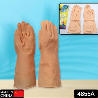 MULTIPURPOSE NATURAL GUM RUBBER REUSABLE CLEANING GLOVES - infinityexculsivestore.com