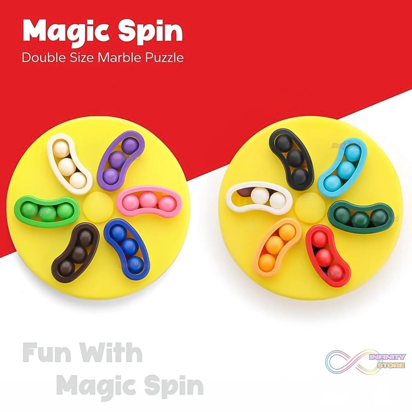 Magic Spin Round Rotating Puzzle Game (1 Pc) - infinityexculsivestore.com