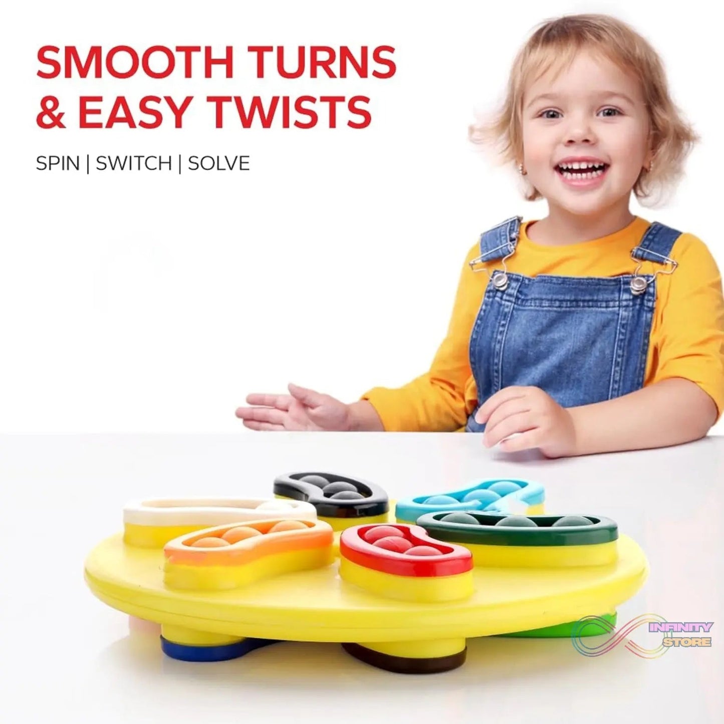 Magic Spin Round Rotating Puzzle Game (1 Pc) - infinityexculsivestore.com