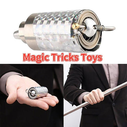 Magic Toy Metal High Elasticity Steel Silver Appearing Cane Magic Toy Magic Steel - infinityexculsivestore.com
