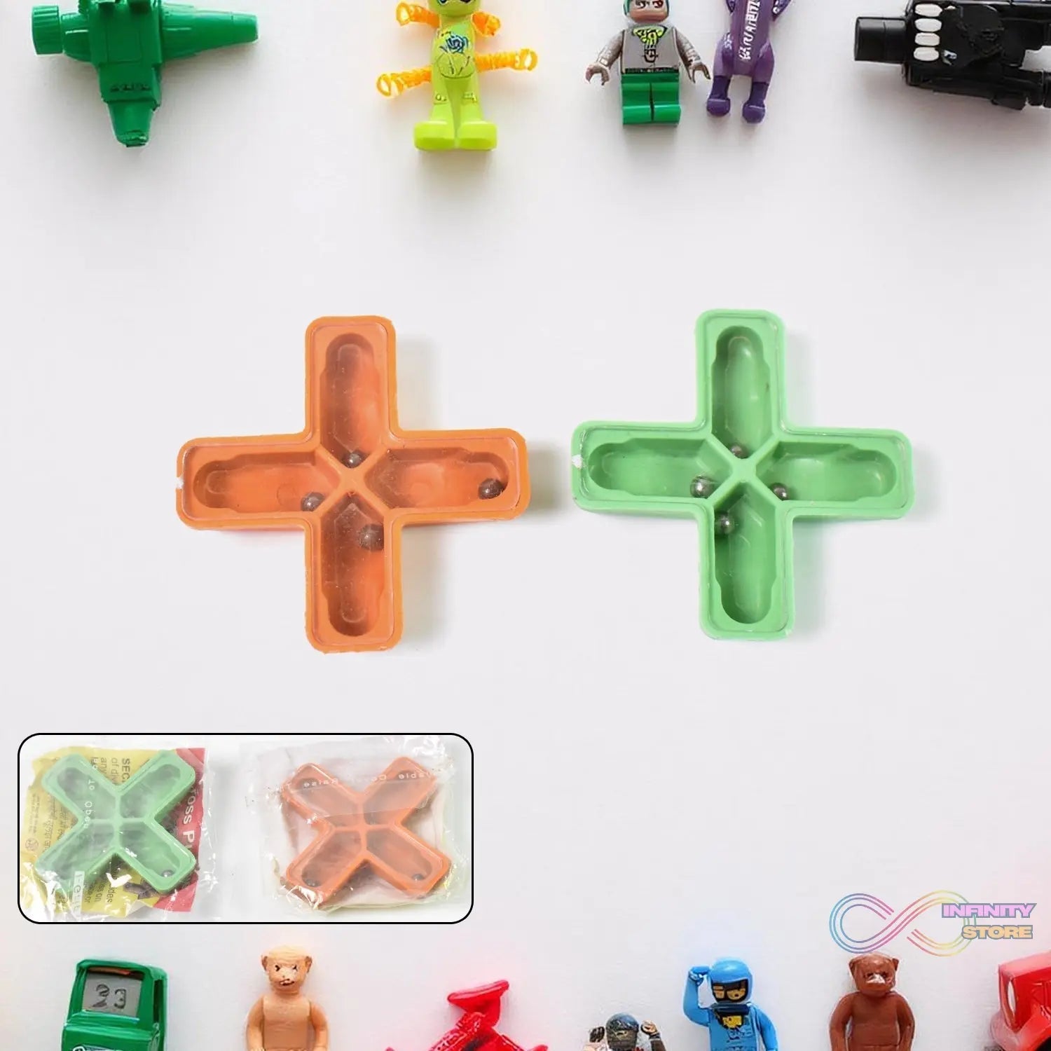Magic Toys Magic Cross Magic Tricks Puzzle (1 Pc / Mix Color & Design) - infinityexculsivestore.com