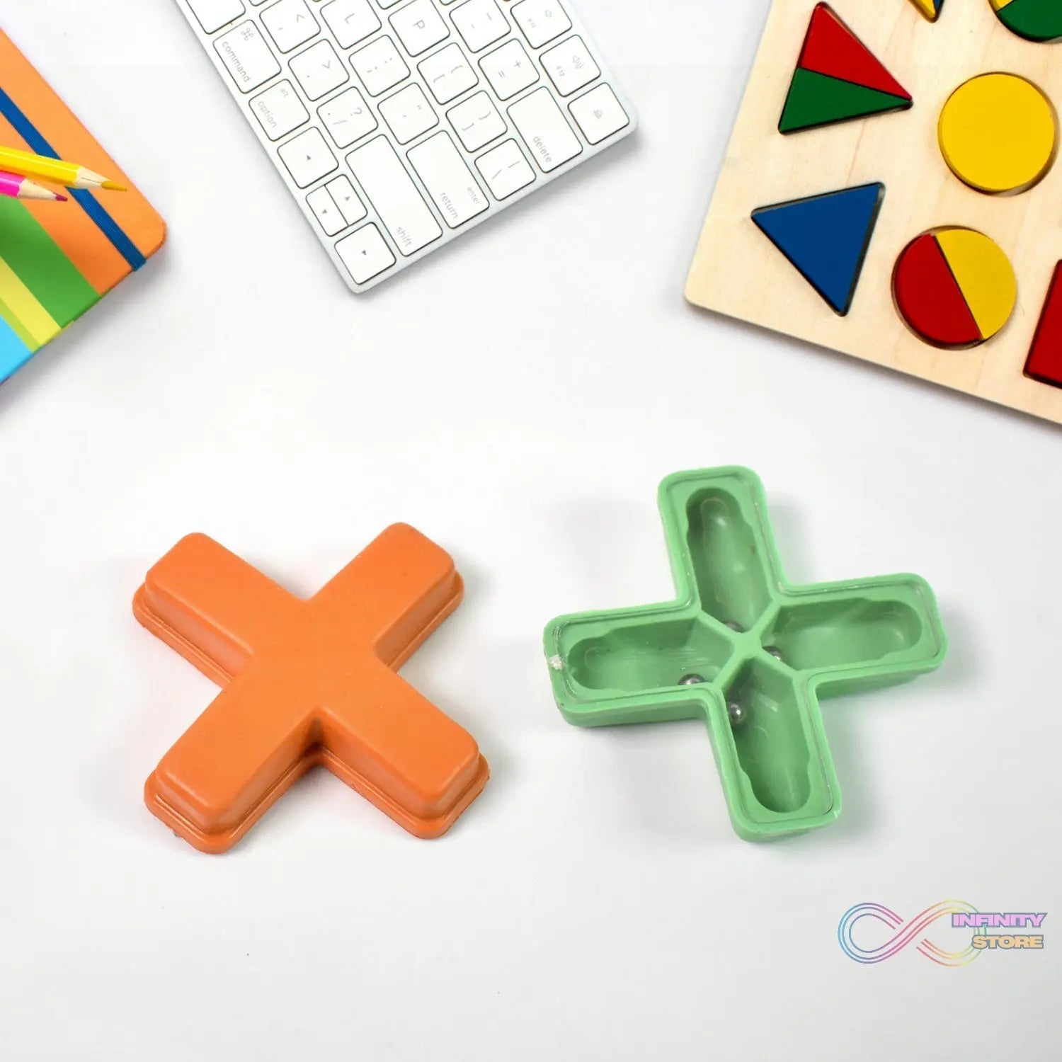 Magic Toys Magic Cross Magic Tricks Puzzle (1 Pc / Mix Color & Design) - infinityexculsivestore.com