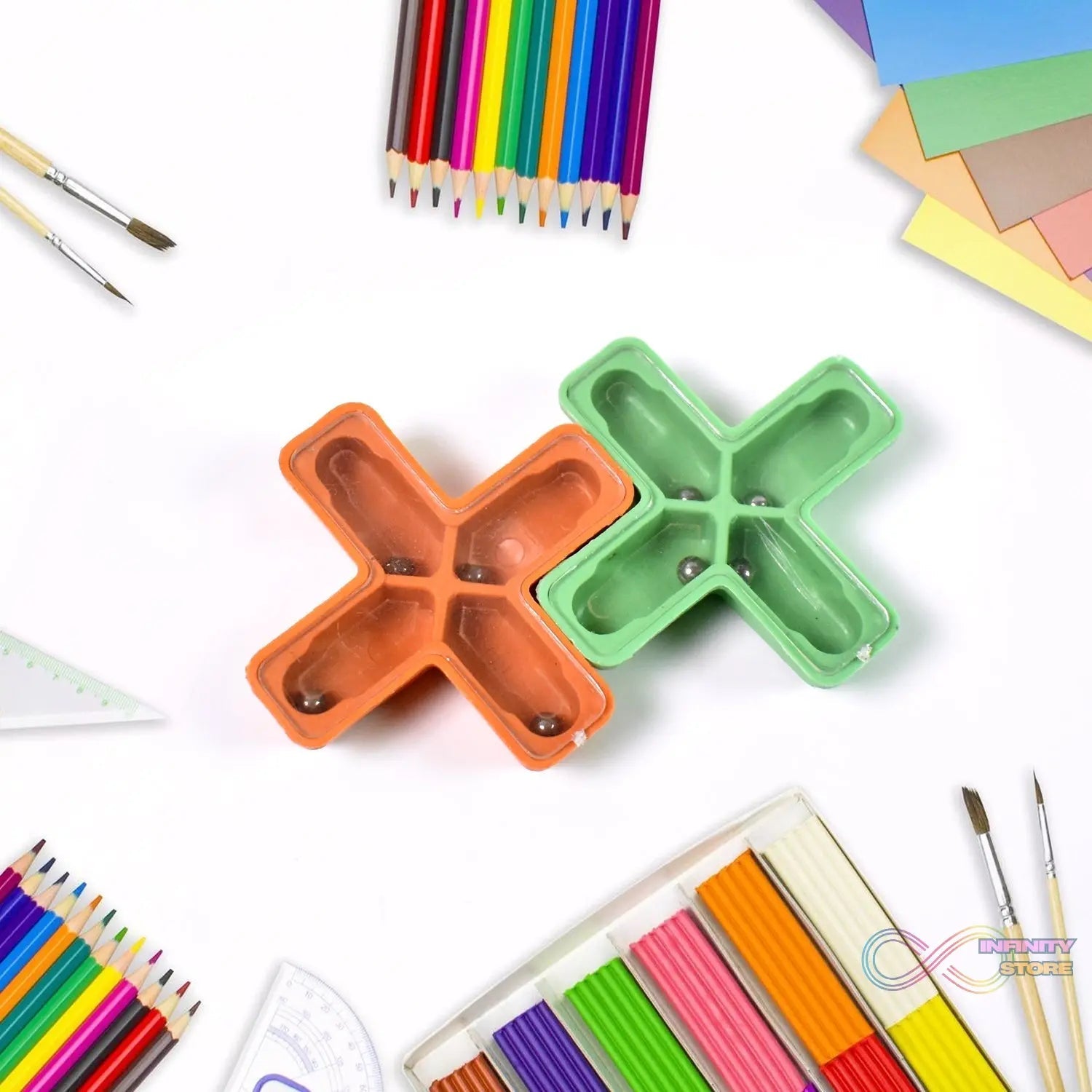 Magic Toys Magic Cross Magic Tricks Puzzle (1 Pc / Mix Color & Design) - infinityexculsivestore.com