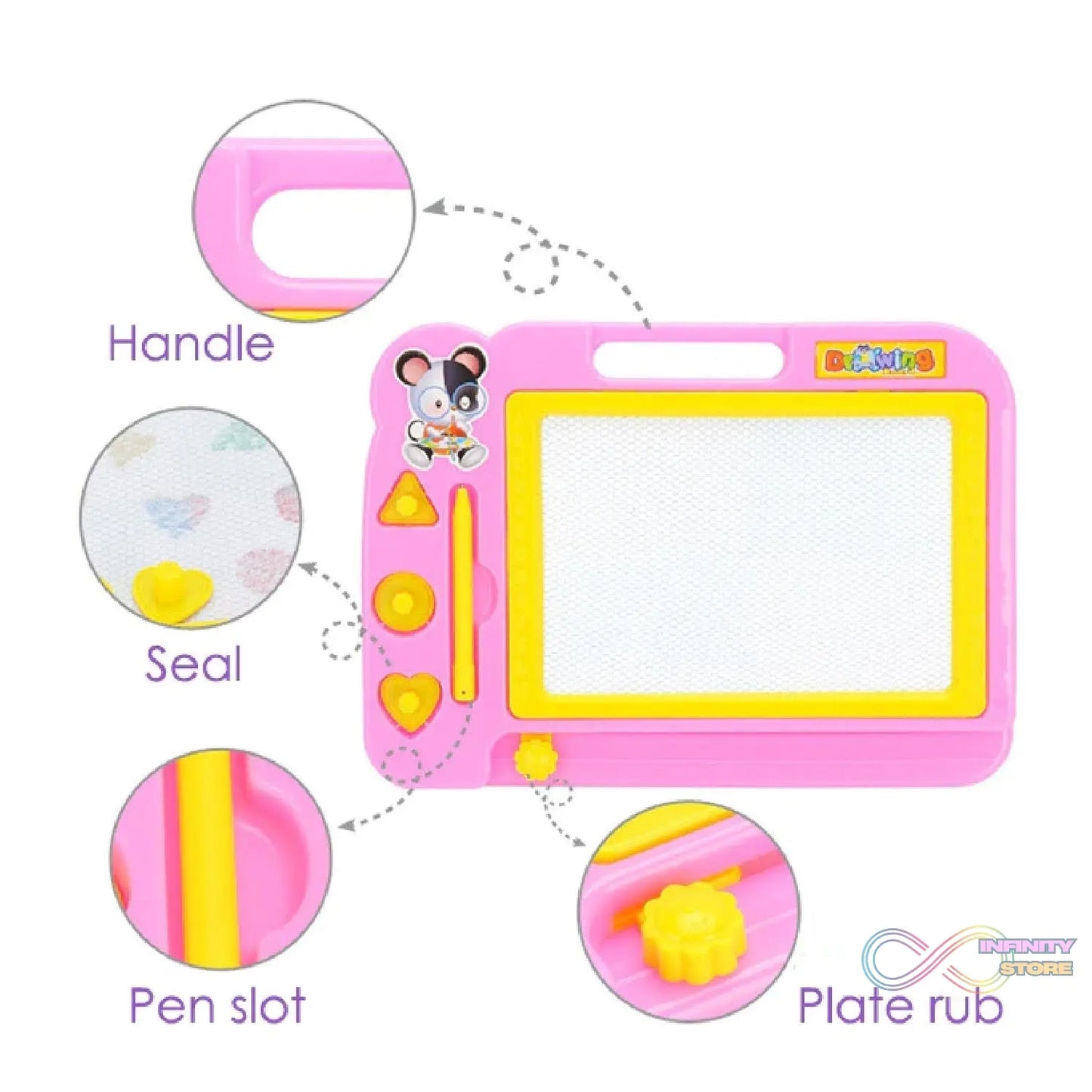 Colorful magnetic drawing board