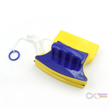 Magnetic Glass Cleaner (1 Pc): Square, Double - Sided Wiper, 2 Extra Pads - infinityexculsivestore.com