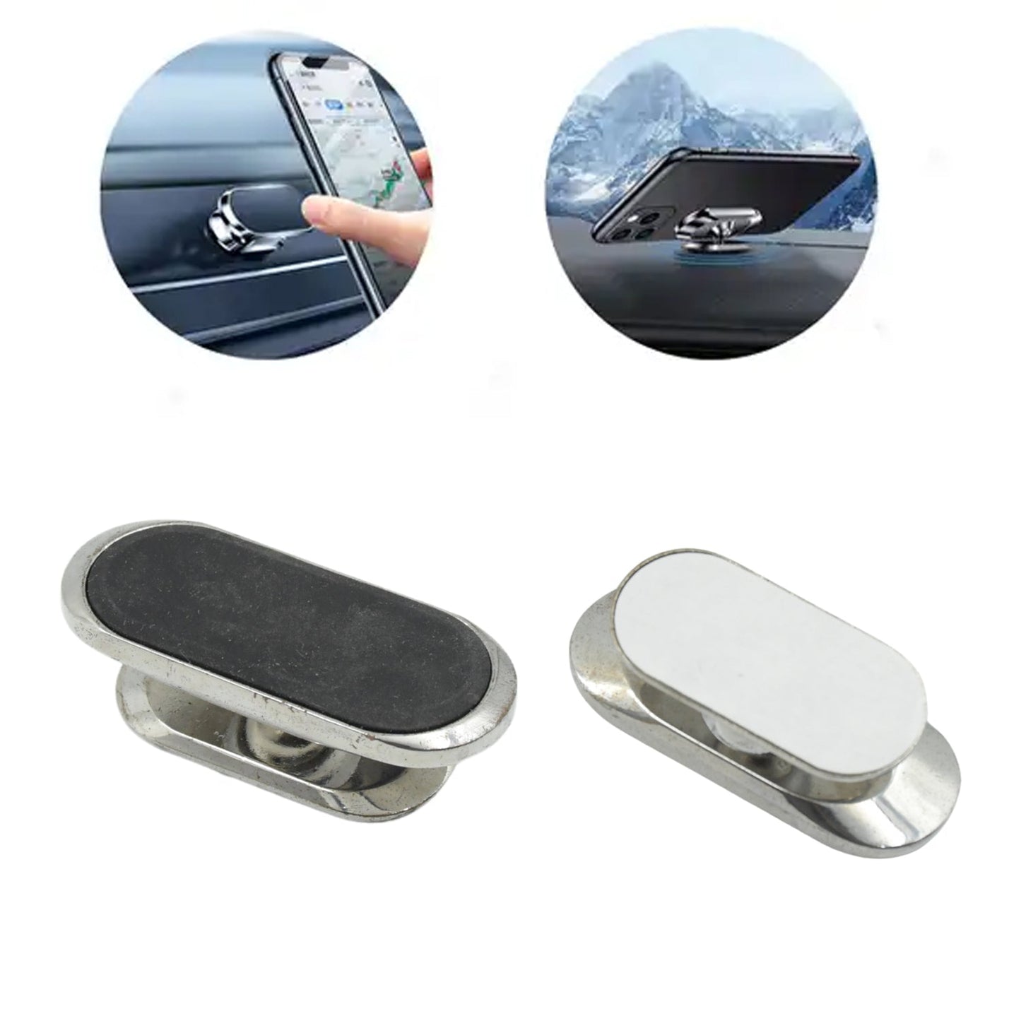 Magnetic Phone Mount/Holder for Car, Super Strong Magnet Universal Car Mount, Dashboard 360° Rotation for Car, Desk, Office, Home & Kitchen for All Smart phones (1 Pc) - infinityexculsivestore.com