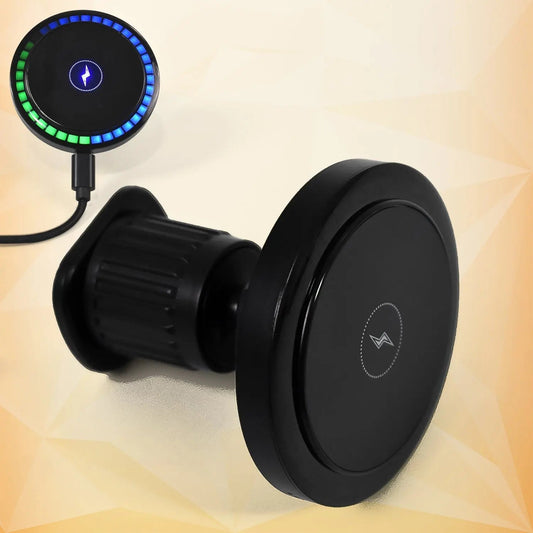 Magnetic Phone Mount Wireless Charger | Music Reactive Lights (1 Set) - infinityexculsivestore.com
