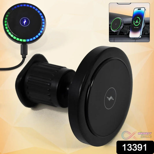 Magnetic Phone Mount Wireless Charger | Music Reactive Lights (1 Set) - infinityexculsivestore.com