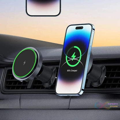 Magnetic Phone Mount Wireless Charger | Music Reactive Lights (1 Set) - infinityexculsivestore.com