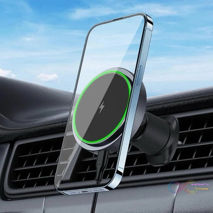 Magnetic Phone Mount Wireless Charger | Music Reactive Lights (1 Set) - infinityexculsivestore.com