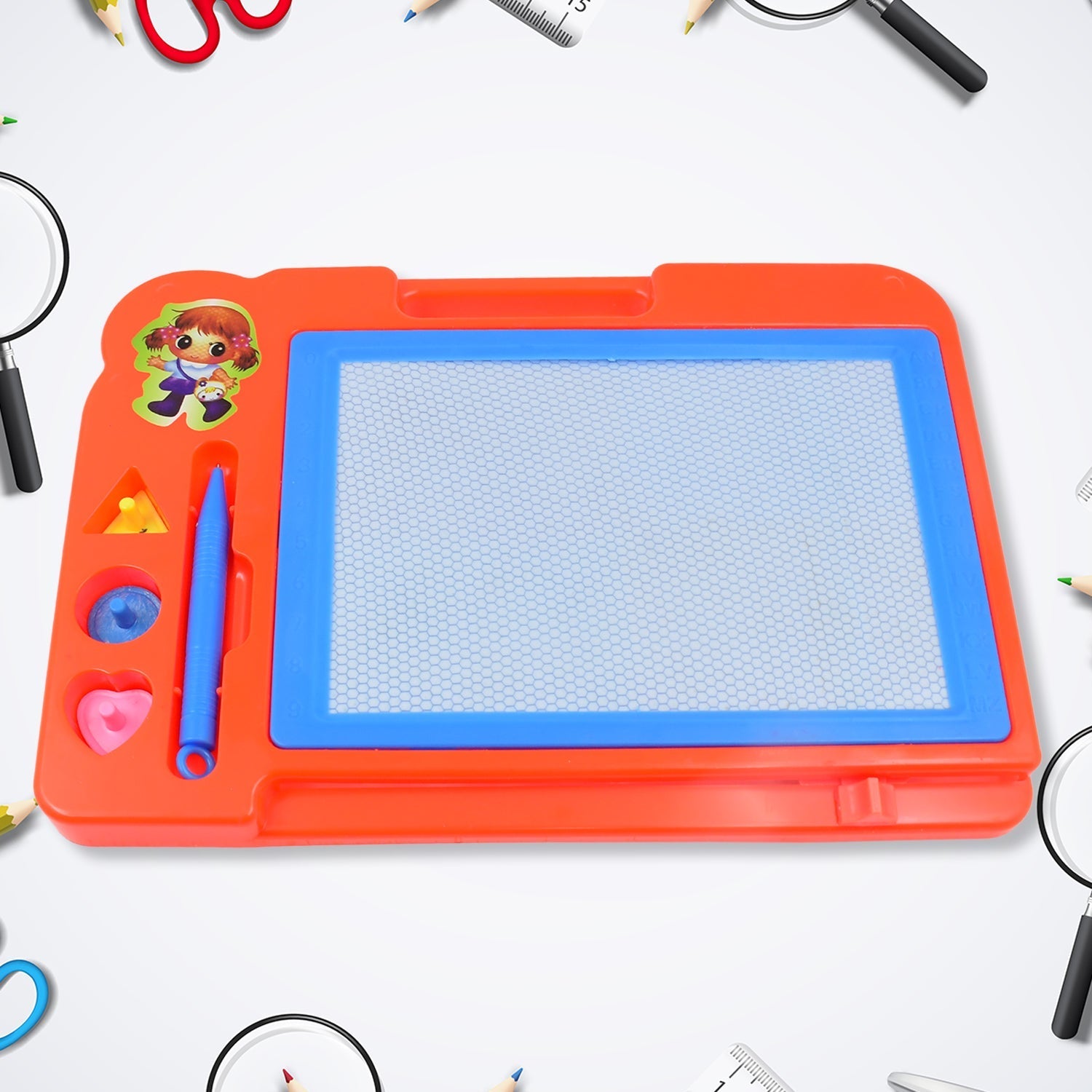 Magnetic Slate Sketch Pad / Board for Kids (1 Pc / 27 × 19 Cm) - infinityexculsivestore.com