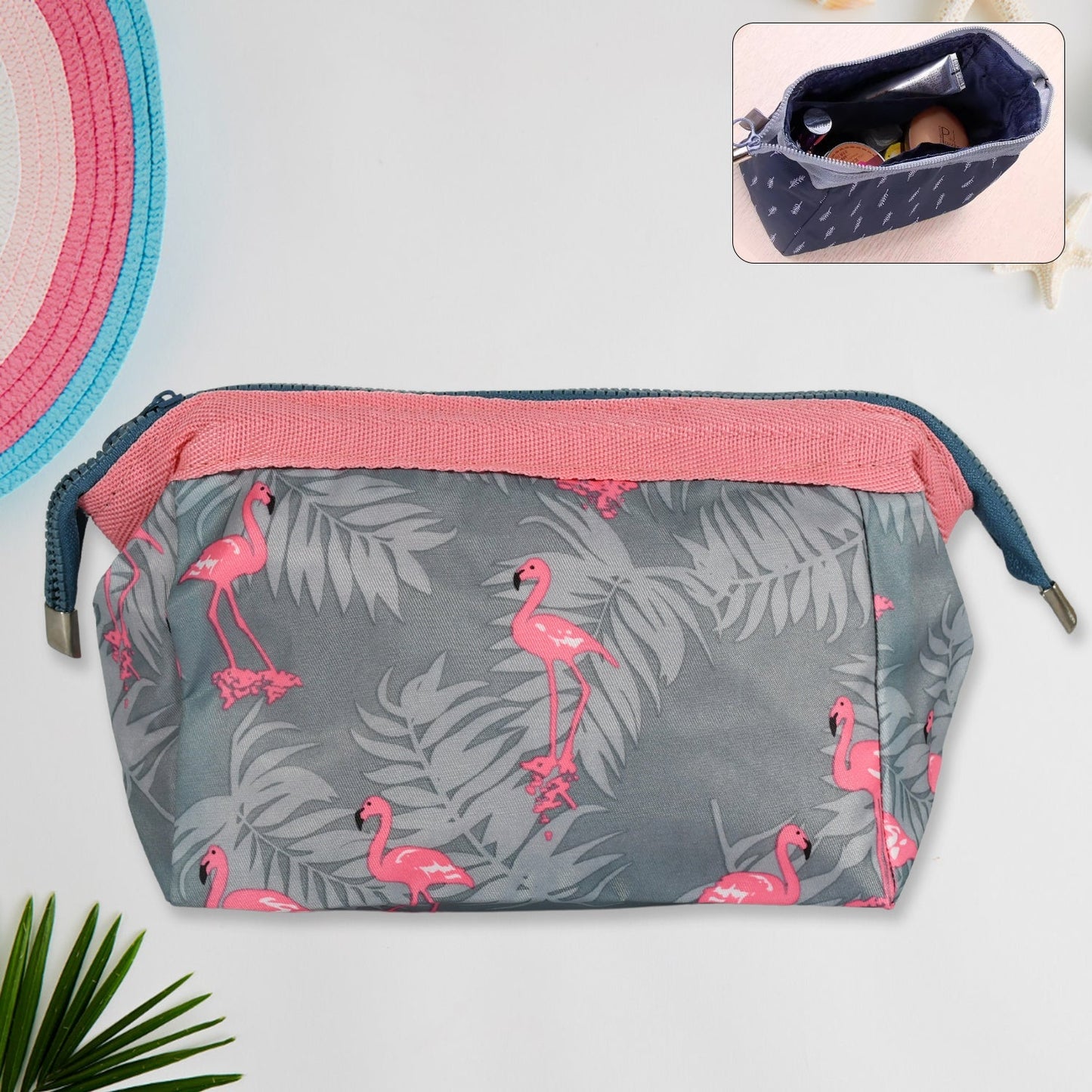 Makeup Bag / Pouch / Travel Cosmetic Bags / Brush Pouch Toiletry Kit Fashion Women Jewelry Organizer with Zipper Portable Purse Pouch (1 pc / 25×13 Cm) - infinityexculsivestore.com