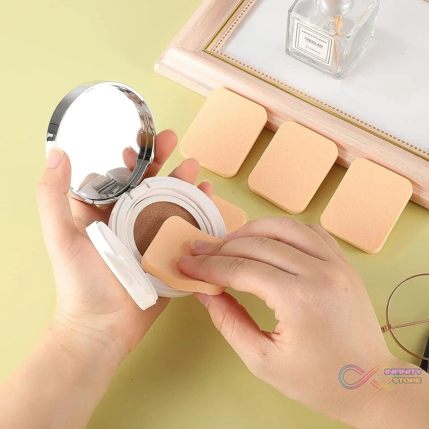 Makeup Sponges Set, Perfect for Liquid, Cream, and Powder (6 Pcs Set) - infinityexculsivestore.com