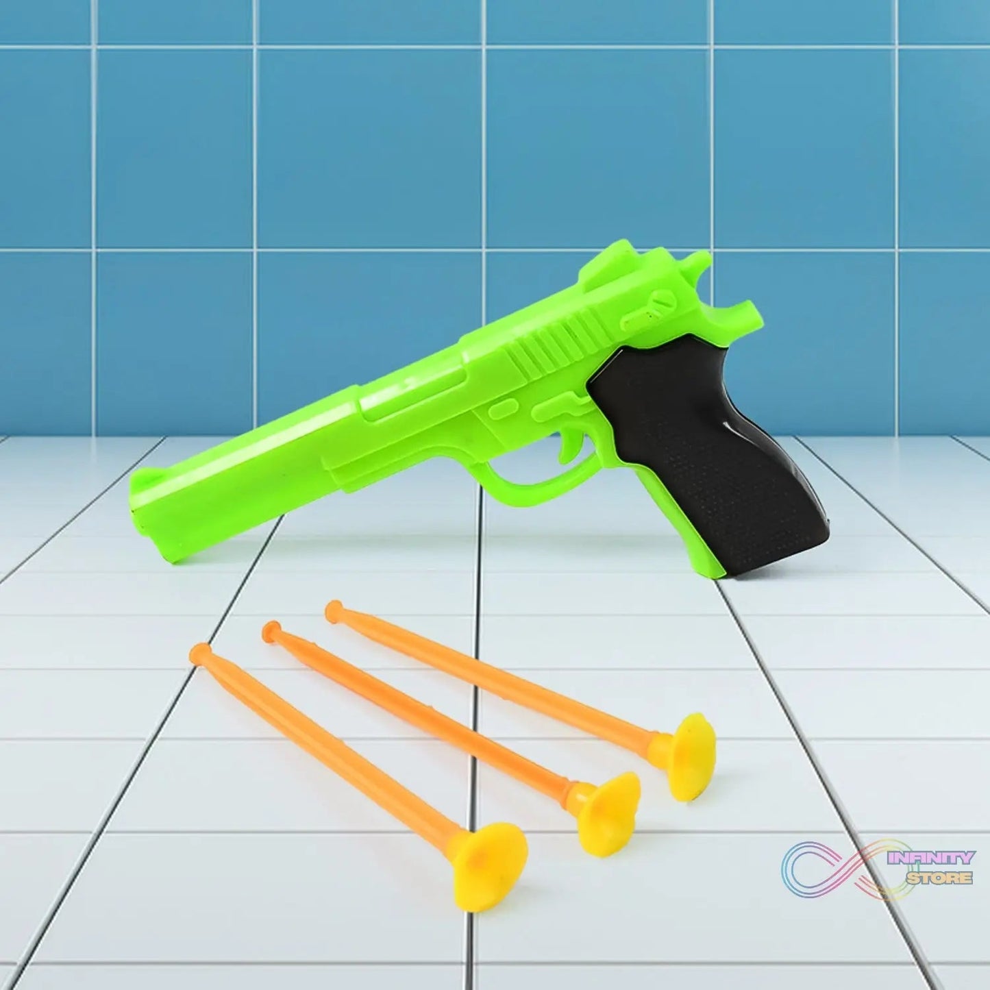 Manual 1 Gun Toys for Kids with 3 Free Soft Suction Dart Bullets / Arrow (1 Set) - infinityexculsivestore.com