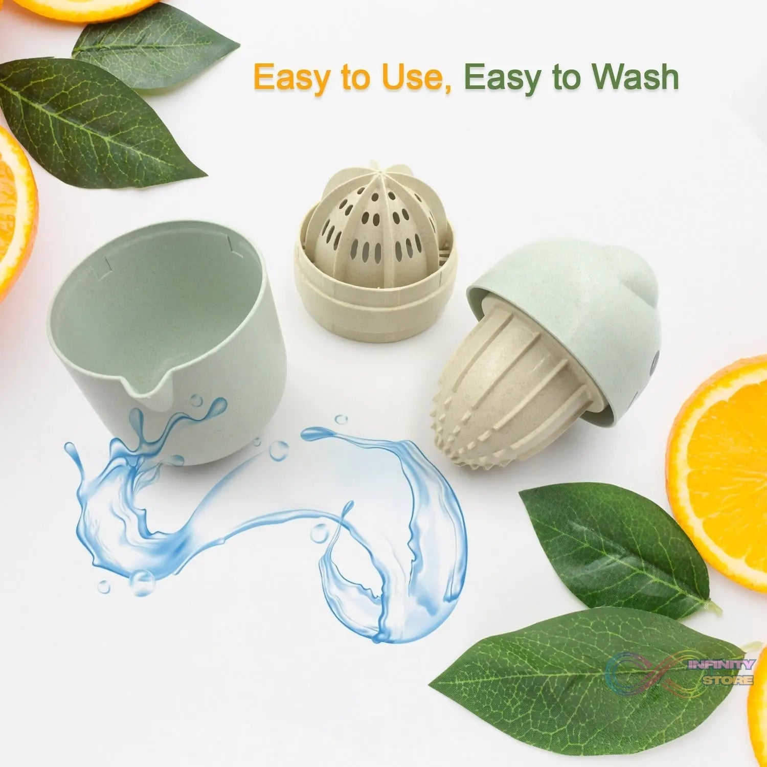 Manual Citrus Juicer (Portable & Food - Grade Plastic, 1 Pc - infinityexculsivestore.com