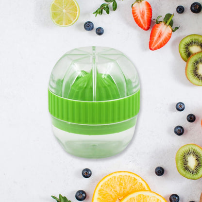 Manual Drink Orange Lemon Citrus Lime Fruit Juice Juicer Squeezer, BPA Free, Press & Pourer With Lid Plastic Manual (1 Pc) - infinityexculsivestore.com