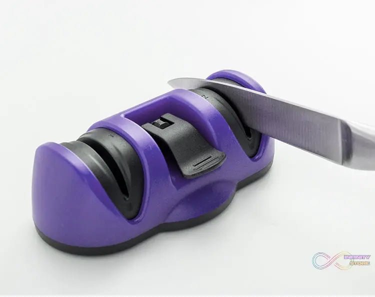 Manual Knife Sharpener 2 Stage Sharpening Tool for Ceramic Knife and Steel Knives - infinityexculsivestore.com