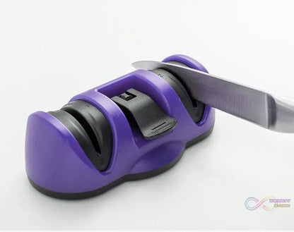 Manual Knife Sharpener 2 Stage Sharpening Tool for Ceramic Knife and Steel Knives - infinityexculsivestore.com