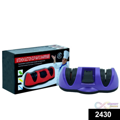 Manual Knife Sharpener 2 Stage Sharpening Tool for Ceramic Knife and Steel Knives - infinityexculsivestore.com