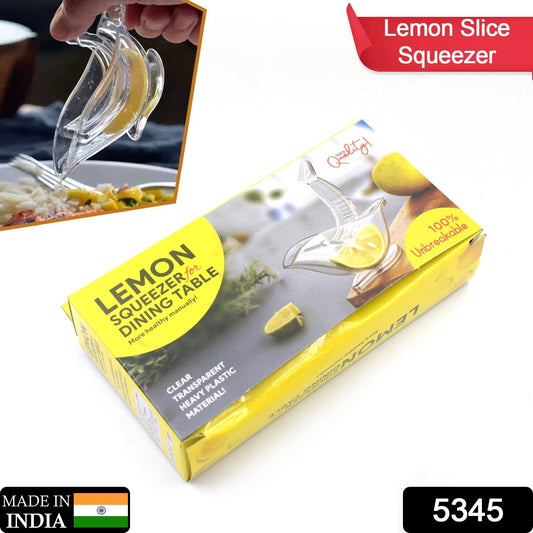 Manual Lemon Slice Squeezer - Portable Transparent Fruit Juicer, Bird - Shaped Hand Juicer for Orange, Lemon & Lime (Color Box) - infinityexculsivestore.com