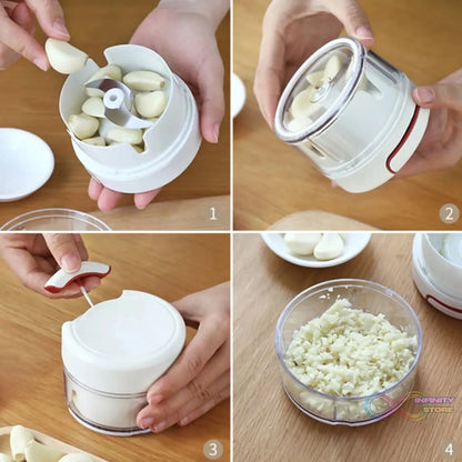 Manual Mini Food Processor Vegetable Chopper Hand Pull String Onion Chopper (1 Pc) - infinityexculsivestore.com