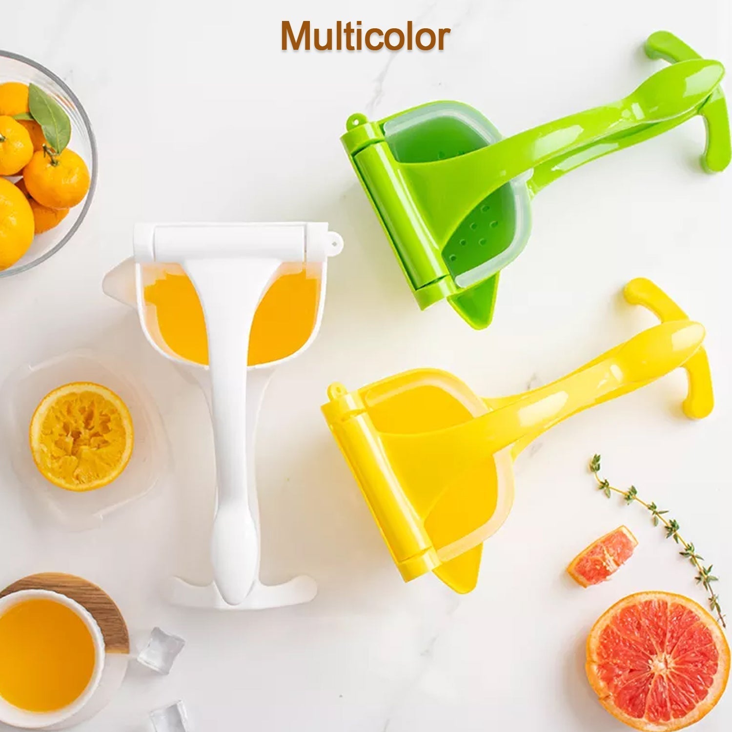 Manual Plastic Fruit Juicer, Hand Press Lemon Squeezer Hand Juicer Citrus Press Juicer Fruit Extractor Tool for Orange, Limes, Lemon ( Brown Box ) - infinityexculsivestore.com