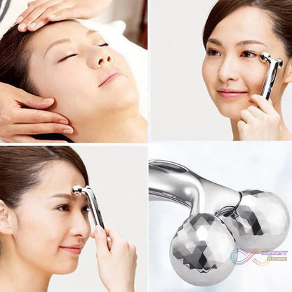 Manual Roller Face Skin Wrinkle Remover Massager (1 Pc) - infinityexculsivestore.com