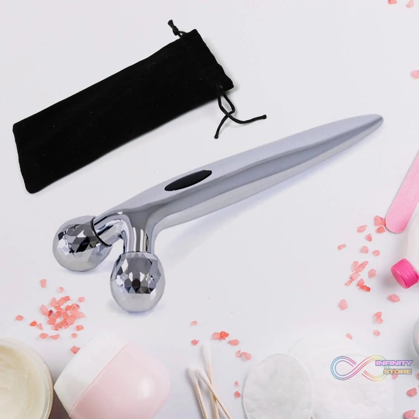 Manual Roller Face Skin Wrinkle Remover Massager (1 Pc) - infinityexculsivestore.com