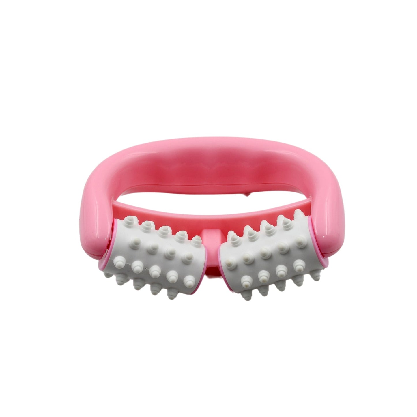 Manual Round Handle Plastic 2 Rollers Massage Roller Cellulite Roller for Legs, Arms, Back, Muscle Pain Relief and Muscle Relaxation - infinityexculsivestore.com